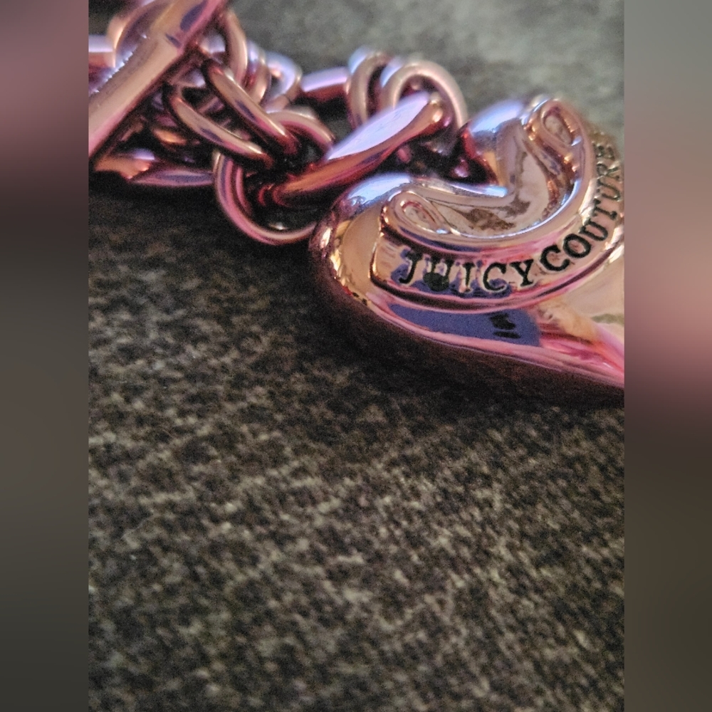 Juicy couture metalic pink bracelet